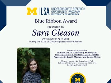 2021 UROP Spring Symposium Blue Ribbon IG 1 